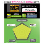 ガラスフィルム 防埃 10H 反射防止 指紋認証対応