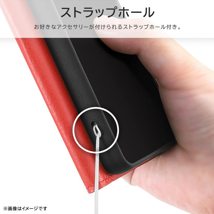 ディズニー 手帳型レザーケース シンプル マグネット