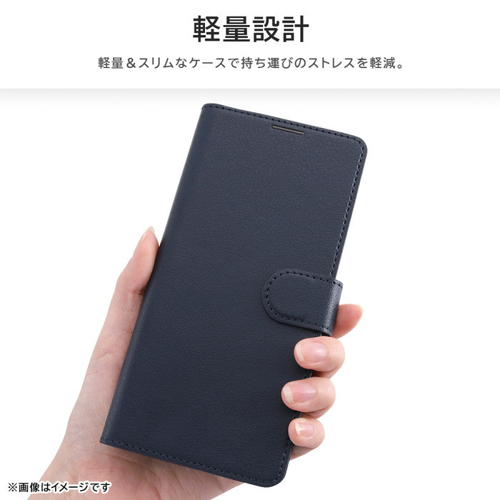 ムーミン 手帳型レザーケース シンプル マグネット