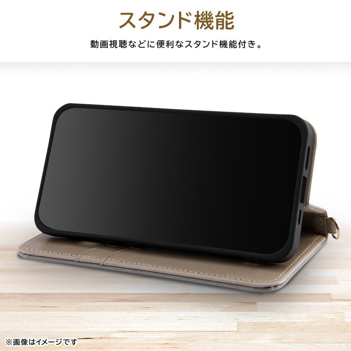ディズニー 手帳型レザーケース Raffine