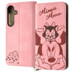 ディズニー 手帳型レザーケース Raffine