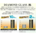 ダイヤモンドガラスフィルム 10H 全面保護 ブルーライトカット 光沢