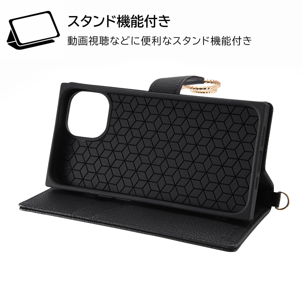 『ディズニーキャラクター』/耐衝撃 手帳型レザーケース KAKU Ring