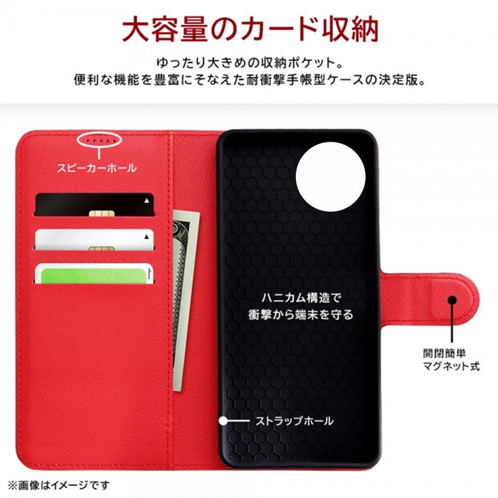 ミッフィー / 手帳型レザーケース シンプル マグネット