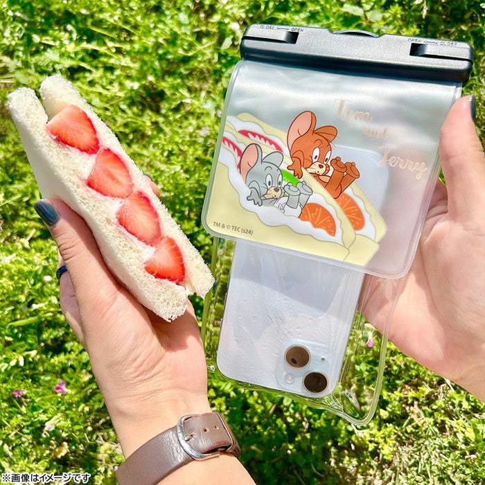 トムとジェリー / スマホ 防水ケース 収納ポーチ付き