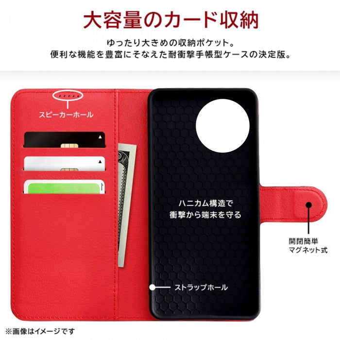 ディズニー / 手帳型レザーケース シンプル マグネット