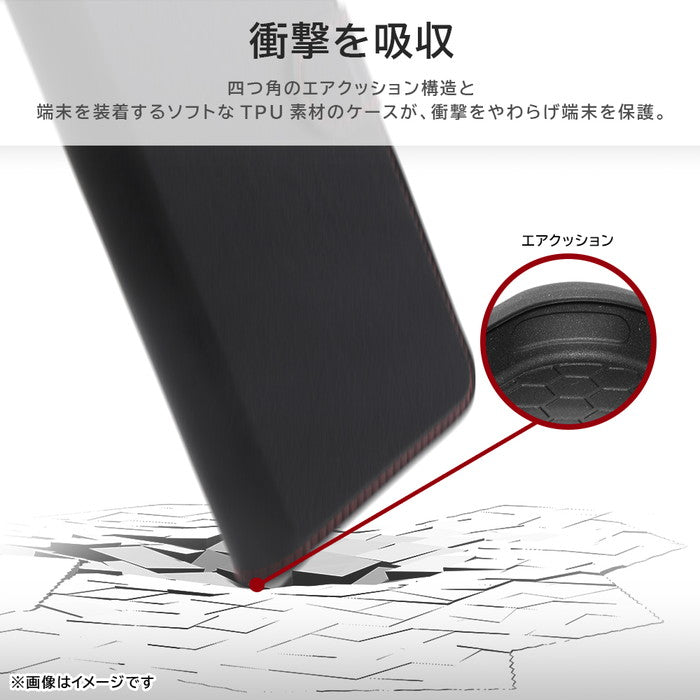 ディズニー手帳型レザーケース シンプル マグネット