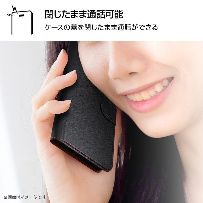 猫のダヤン / 手帳型レザーケース シンプル マグネット
