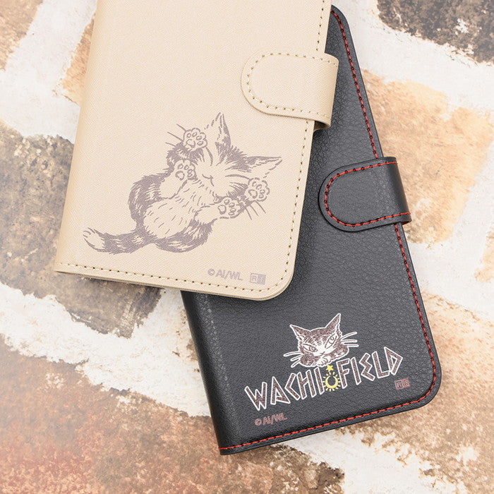 猫のダヤン / 衝撃吸収 マグネットベルト シンプル 手帳型レザーケース
