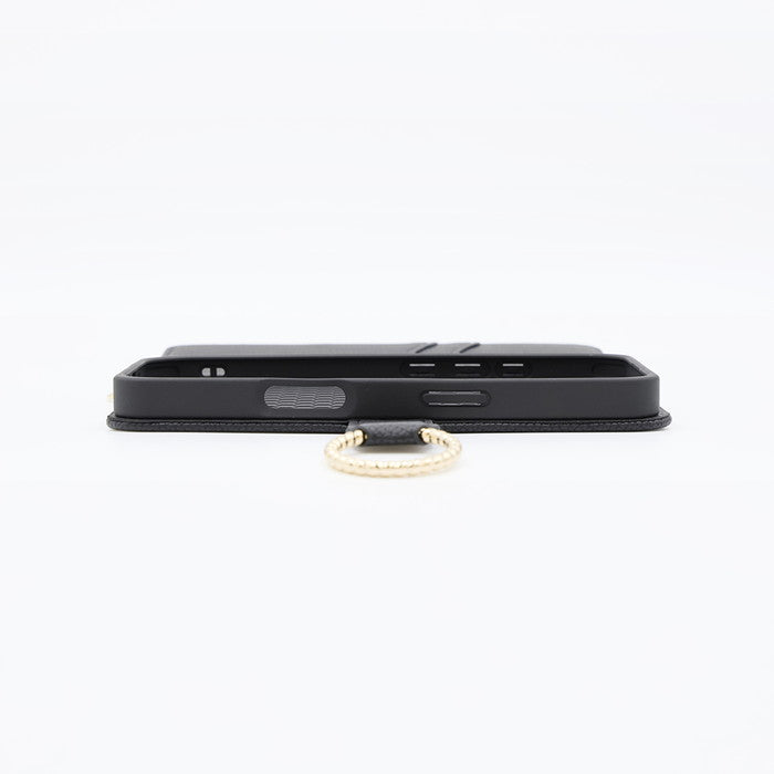 Ring 耐衝撃 マグネットベルト リング付き 手帳型レザーケース