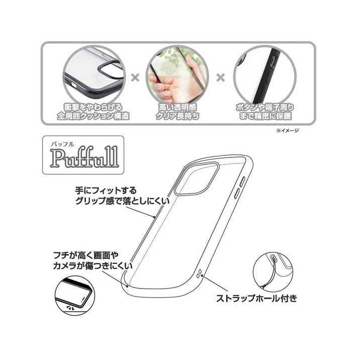 ムーミン / Puffull 衝撃吸収 バンパー ハイブリッドケース