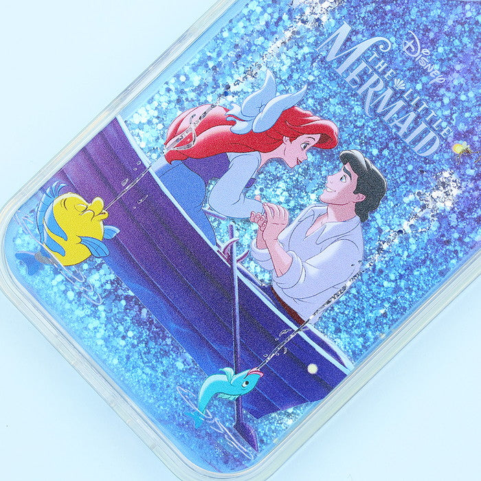 ディズニー / 衝撃吸収 バンパー 動く キラキラ ラメ グリッターケース