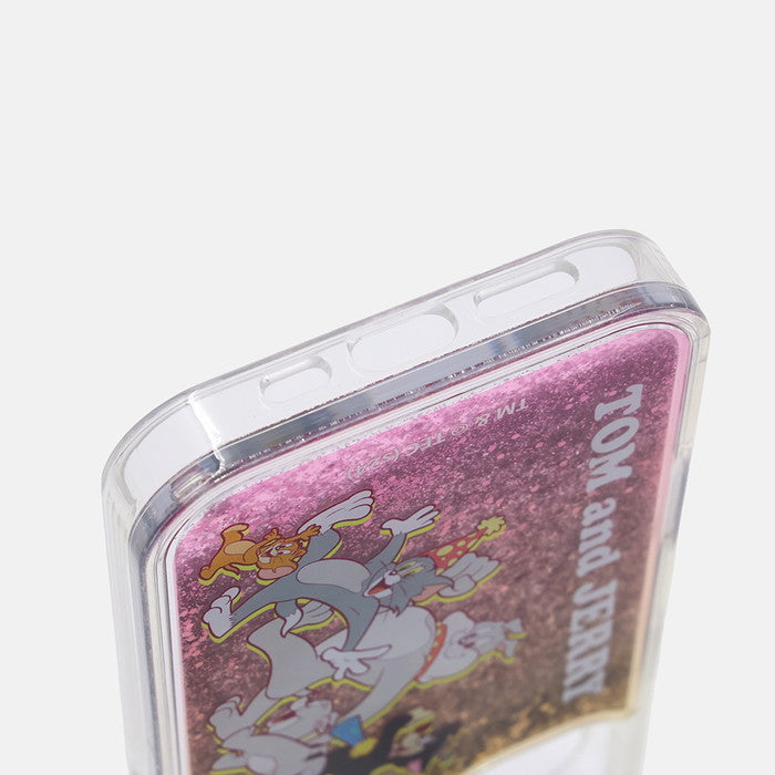トムとジェリー / 衝撃吸収 バンパー 動く キラキラ ラメ グリッターケース