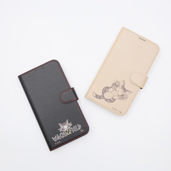 猫のダヤン / 衝撃吸収 マグネットベルト シンプル 手帳型レザーケース