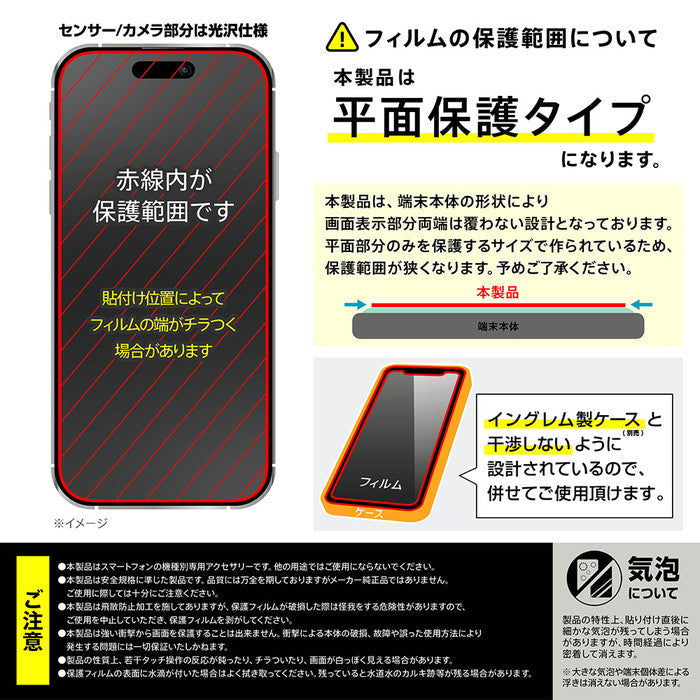 防埃 ガラスフィルム ブルーライトカット 光沢 簡単貼り付け 平面保護 硬度10H