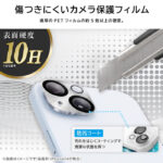 ガラスフィルム カメラ保護 一体型 ミラー 硬度10H