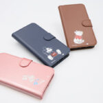 ディズニー / 衝撃吸収 マグネットベルト シンプル 手帳型レザーケース