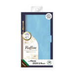 Raffine 耐衝撃 マグネットベルト ハンドストラップ付き さらさら ムラ染め 手帳型レザーケース