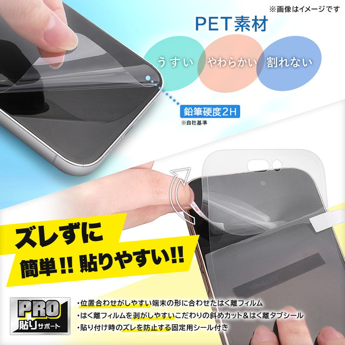 PRO貼りサポート PETフィルム 光沢 抗菌・抗ウイルス 平面保護 指紋防止