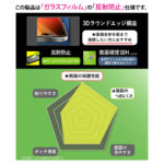 ガラスフィルム 反射防止 全面保護 硬度10H
