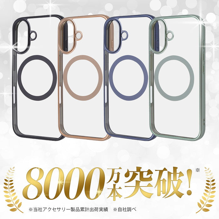 Like standard MagSafe対応 マグネットアクセサリー対応 衝撃吸収 バンパー マット メタリック ハイブリッドケース