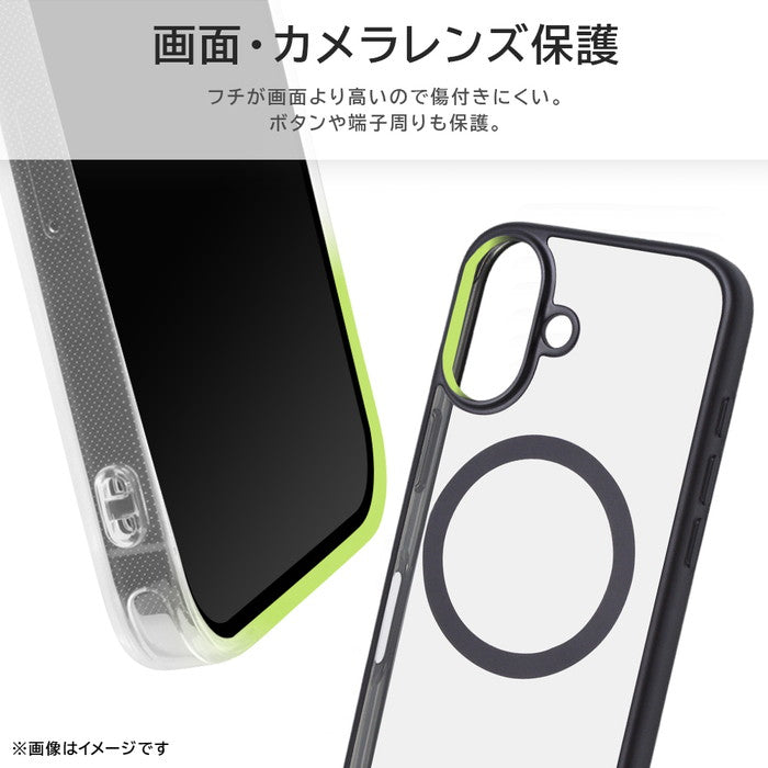 Like standard MagSafe対応 マグネットアクセサリー対応 衝撃吸収 バンパー マット メタリック ハイブリッドケース