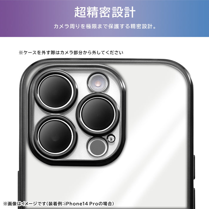 Like standard 精密設計 カメラ保護 衝撃吸収 バンパー メタリック TPUソフトケース