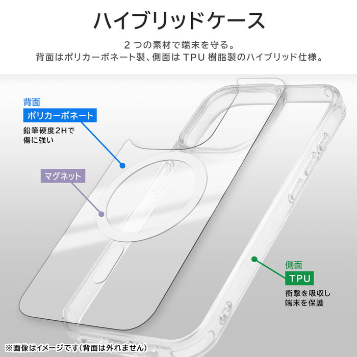 Like standard MagSafe対応 マグネットアクセサリー対応 衝撃吸収 バンパー マット メタリック ハイブリッドケース