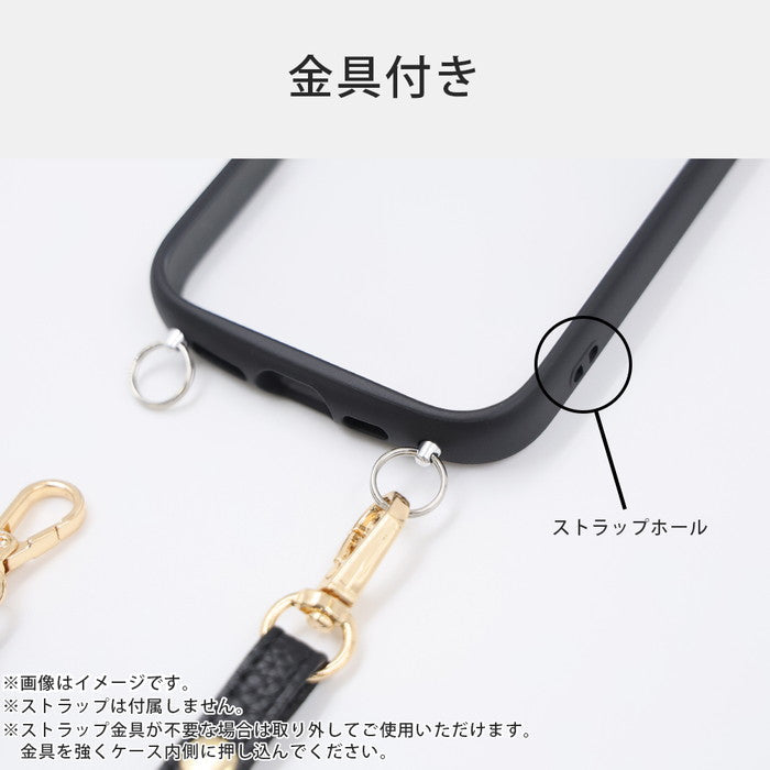 Like standard Puffull 耐衝撃 バンパー ストラップ金具付き ハイブリッドケース