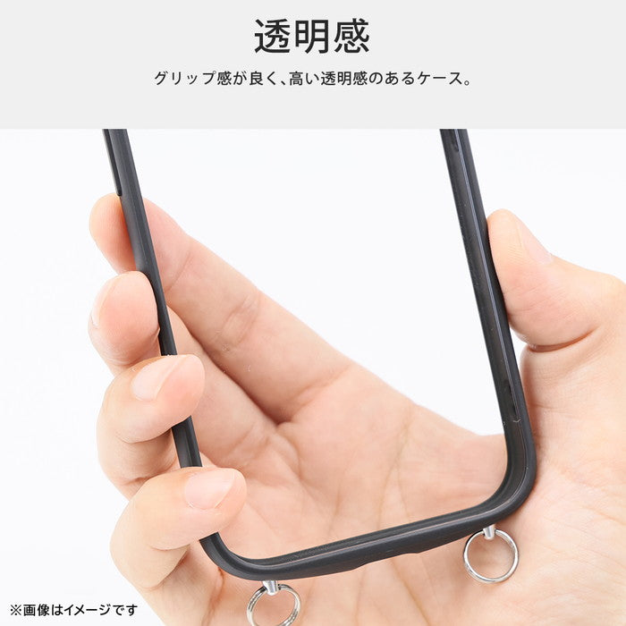 Like standard Puffull 耐衝撃 バンパー ストラップ金具付き ハイブリッドケース