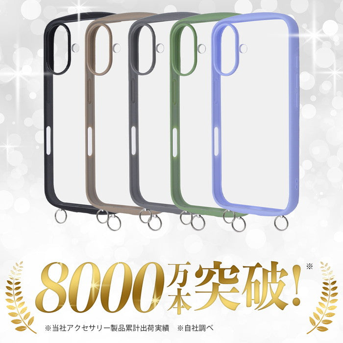 Like standard Puffull 耐衝撃 バンパー ストラップ金具付き ハイブリッドケース