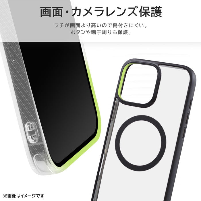 Like standard MagSafe対応 マグネットアクセサリー対応 衝撃吸収 バンパー マット メタリック ハイブリッドケース