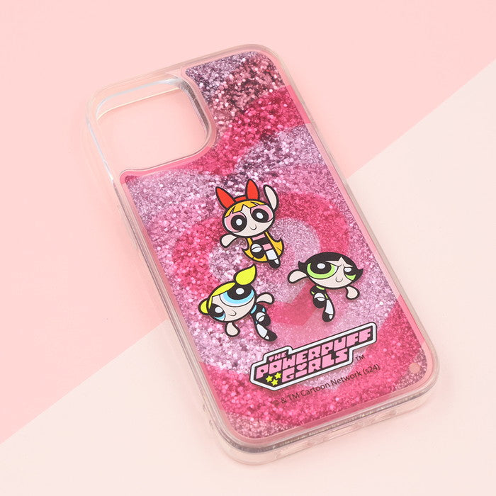パワーパフガールズ / 衝撃吸収 バンパー 動く キラキラ ラメ グリッターケース