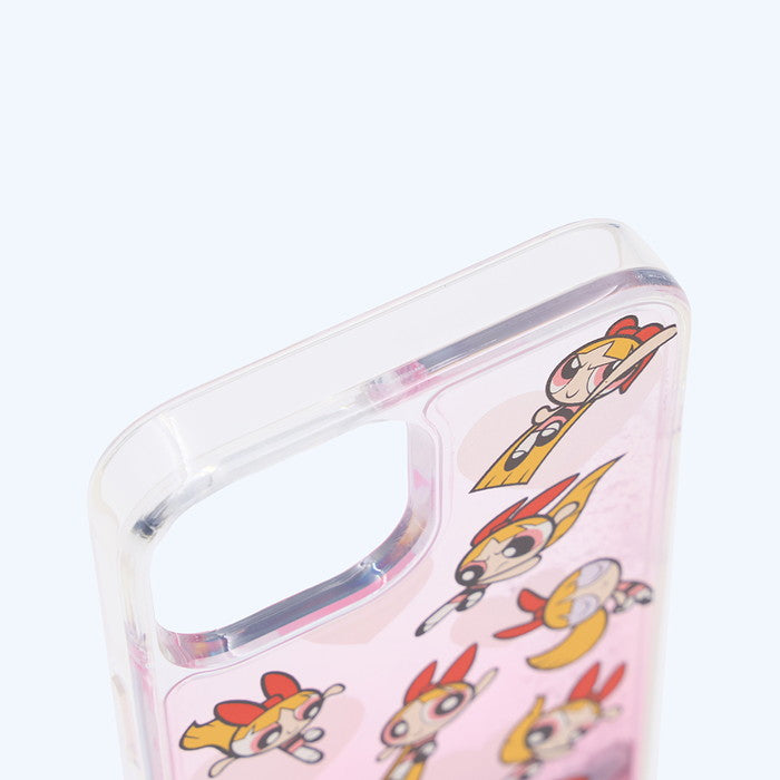パワーパフガールズ / 衝撃吸収 バンパー 動く キラキラ ラメ グリッターケース