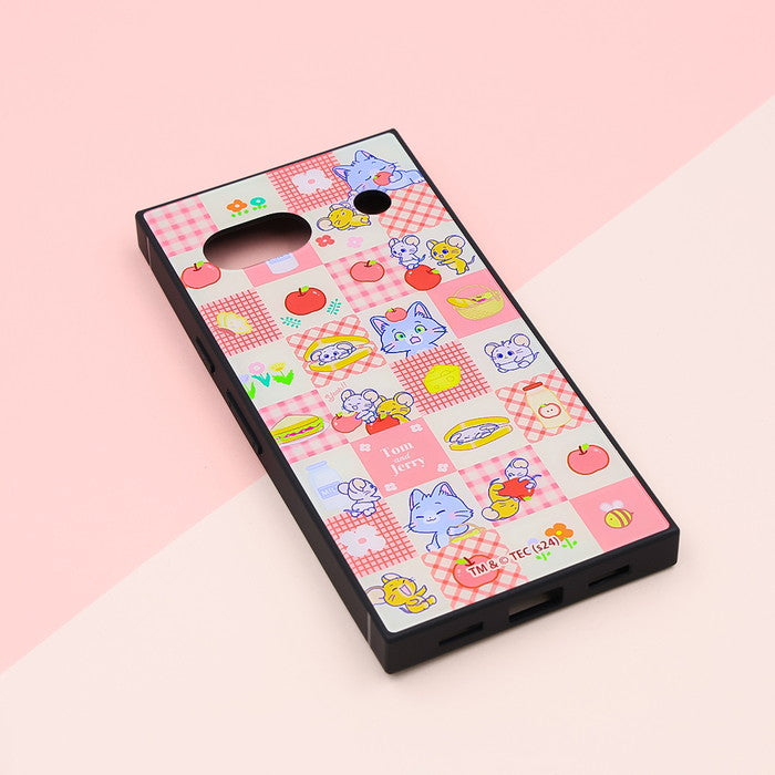 とむとじぇりーごっこ / KAKU 衝撃吸収 バンパー スクエア ハイブリッドケース