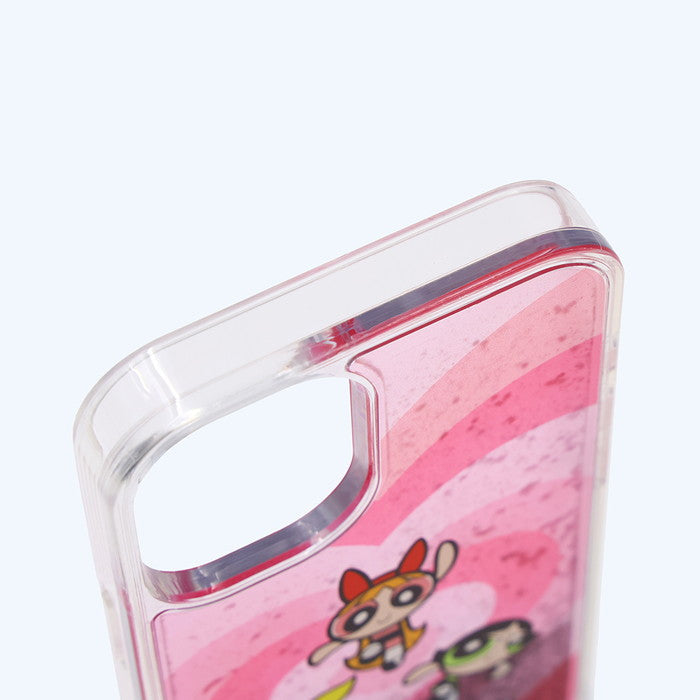 パワーパフガールズ / 衝撃吸収 バンパー 動く キラキラ ラメ グリッターケース