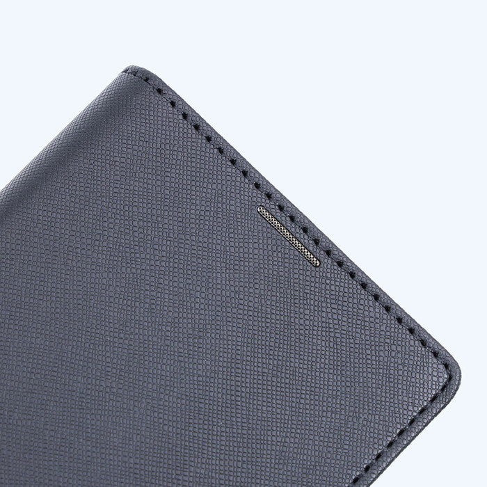 Durable 耐衝撃 マグネット不使用 シンプル スクエア 手帳型レザーケース