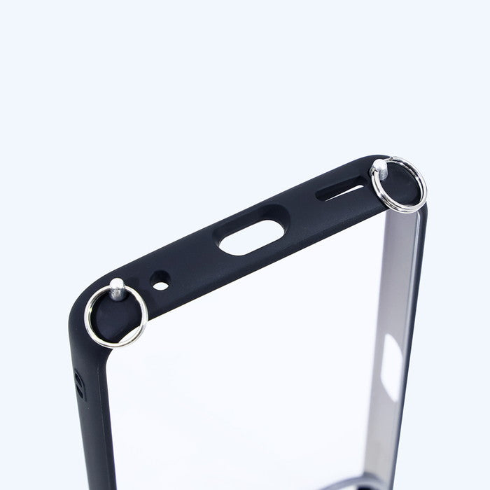 Like standard Puffull 耐衝撃 バンパー ストラップ金具付き ハイブリッドケース