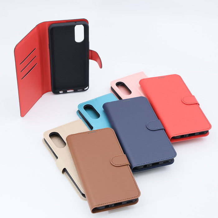 Like standard 耐衝撃 ルーペ付き マグネットベルト シンプル 手帳型レザーケース