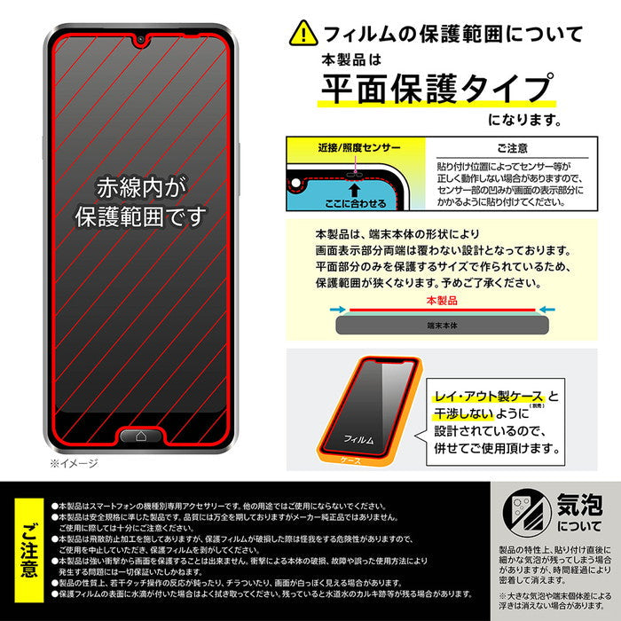 Like standard ガラスフィルム 反射防止 平面保護 硬度10H