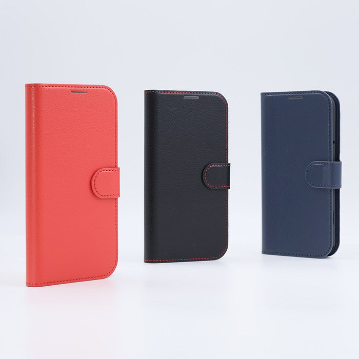 Like standard 耐衝撃 ルーペ付き マグネットベルト シンプル 手帳型レザーケース
