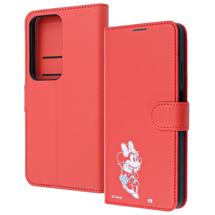 ディズニー / 衝撃吸収 マグネットベルト シンプル 手帳型レザーケース