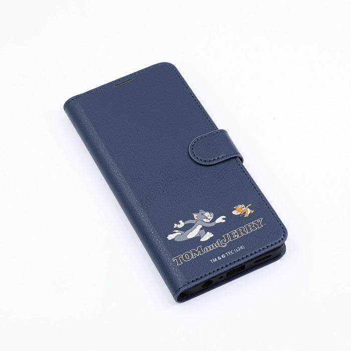 トムとジェリー / 衝撃吸収 マグネットベルト シンプル 手帳型レザーケース