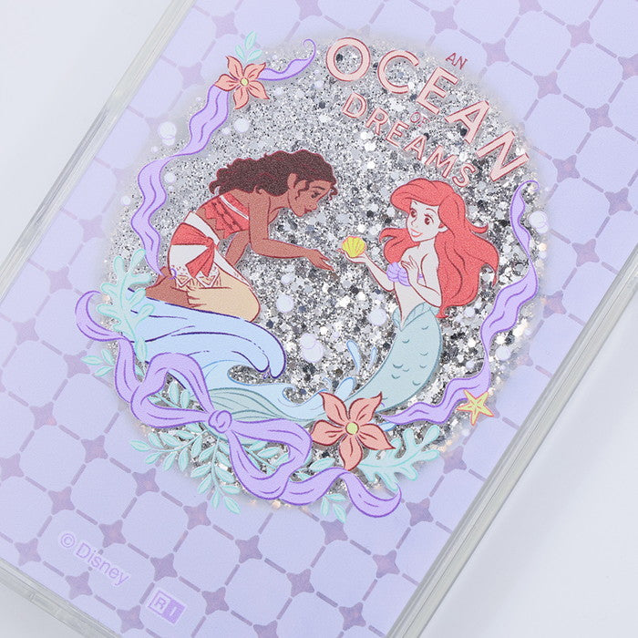 ディズニー / 衝撃吸収 バンパー 動く キラキラ ラメ グリッターケース