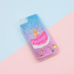 ディズニー / 衝撃吸収 バンパー 動く キラキラ ラメ グリッターケース