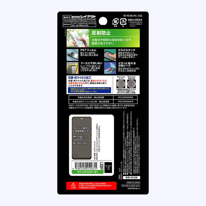 Like standard PETフィルム 反射防止 抗菌・抗ウイルス 平面保護 指紋防止