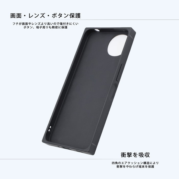 ムーミン / KAKU 衝撃吸収 バンパー スクエア ハイブリッドケース