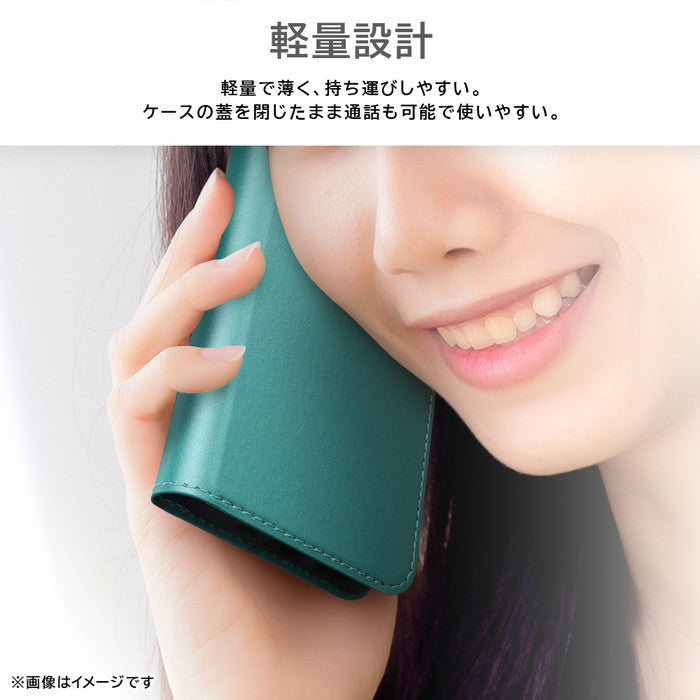 ムーミン / 耐衝撃 手帳型レザーケース シンプル