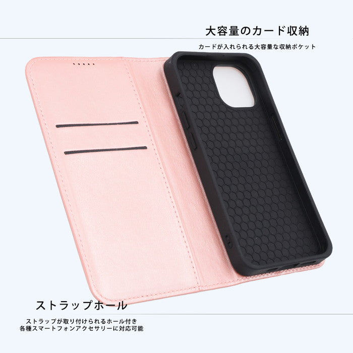 ムーミン / 耐衝撃 手帳型レザーケース シンプル