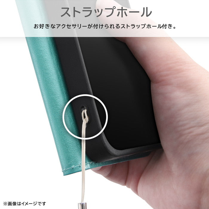 ムーミン / 耐衝撃 手帳型レザーケース シンプル